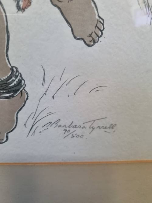 Framed Barbara Tyrrell Lithograph - Signed and numbered