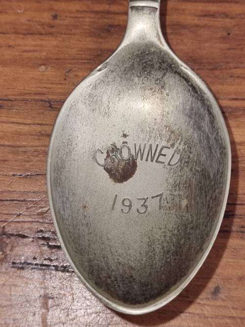 George VI & Elizabeth Commemorative Teaspoon EPNS - 1937