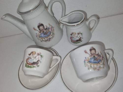 Vintage Child size Tea set - Play Tea Set