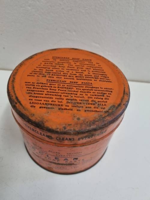 Vintage Everclean Seep Pasta / Soap Paste Tin