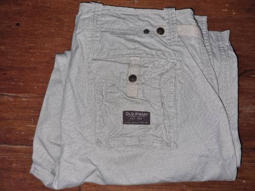 Old Khaki Cargo Pants - Size 38