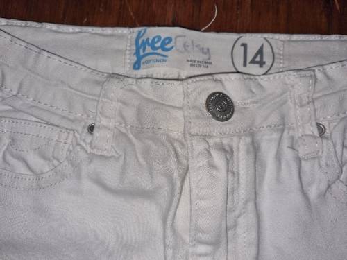 Cotton On Distressed White Denim - Age 14 Years