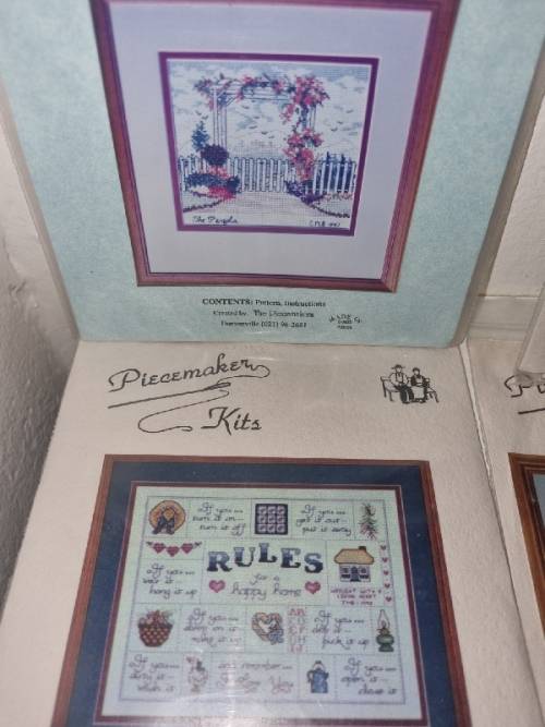 14 x Cross Stitch Kits - Includes Pattern and Instructions