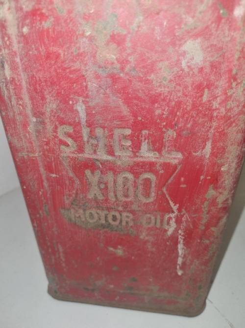 Vintage Shell Motor Oil Tin - See pictures
