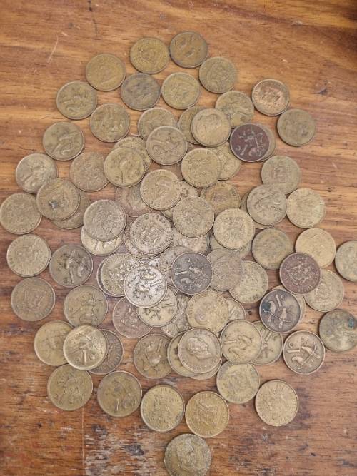 87 x 1c coins - 1 cent coins