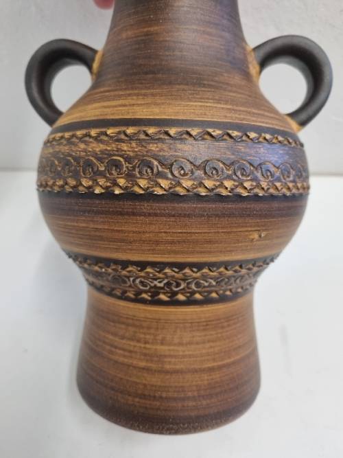 Beautiful Pottery Vase - Germany - Stamped - Height - 22cm