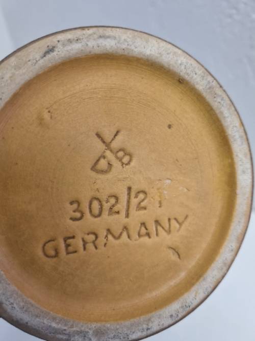 Beautiful Pottery Vase - Germany - Stamped - Height - 22cm