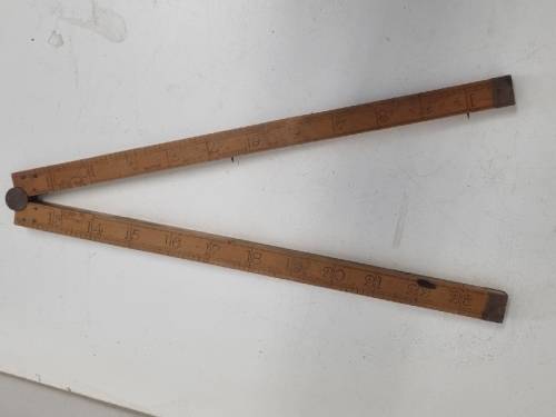 Beautiful Vintage Folding Wooden Ruler - D. Lyon - London