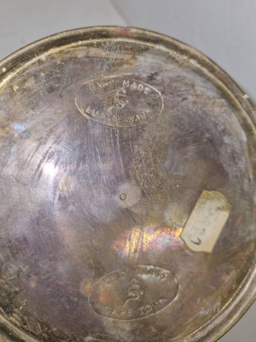 Handmade Lustre Ware Solid Brass Item - Cape Town - Height - 9.5cm