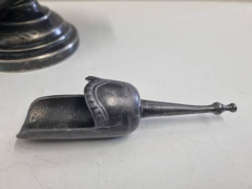 Beautiful Vintage Large Ornate EPNS sugar scuttle bowl with matching spoon