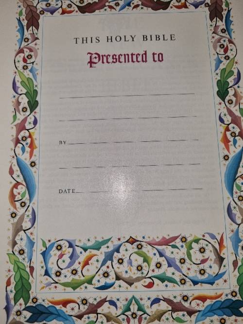 Holy Bible - The New American Bible - 1979 - 1980 Edition - Large
