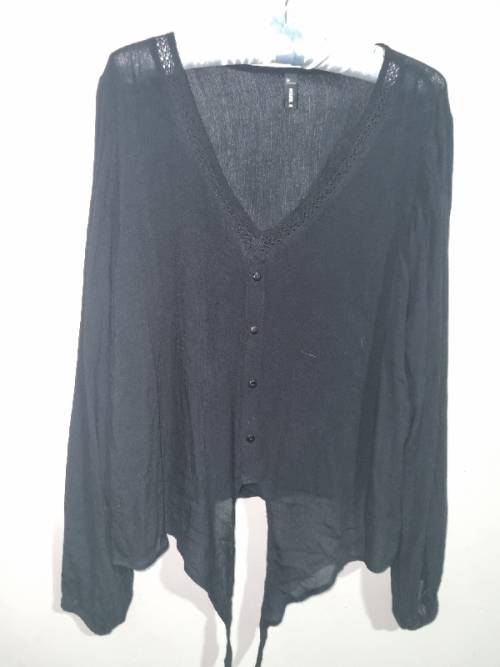 Black Woolworths Edition Top - Size 14
