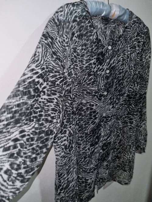 Animal Print Shirt by Chain Reaction - Size 34