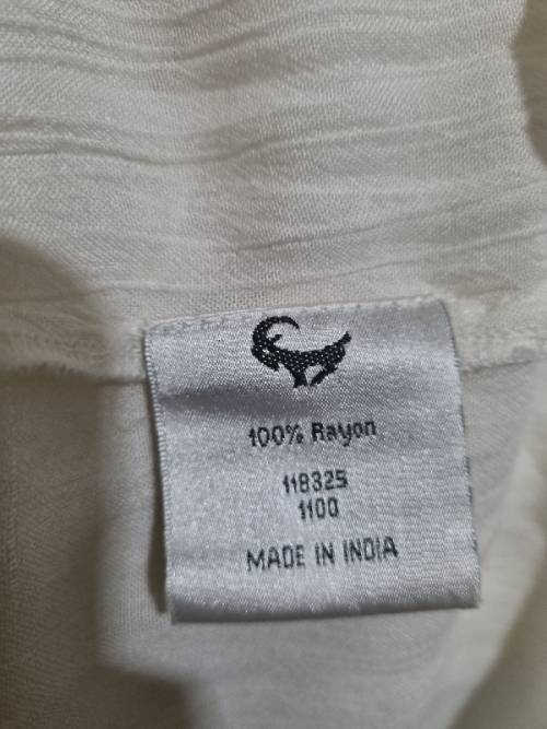 Old Khaki Top with Lace detail - Size 8