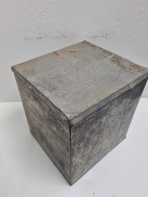 Old Metal Bakers Ltd Biscuits Tin - 25cm x 23cm x 23cm