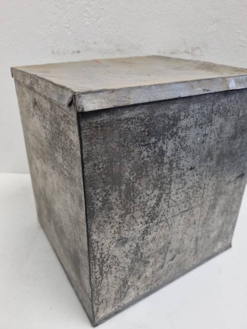 Old Metal Bakers Ltd Biscuits Tin - 25cm x 23cm x 23cm