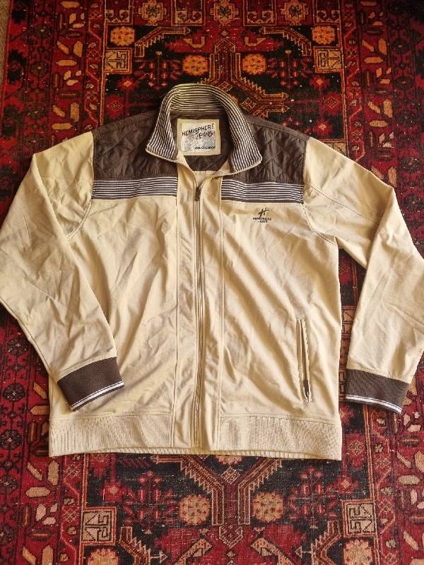 Retro Looking Hemisphere Jeans Jacket - Size XXL