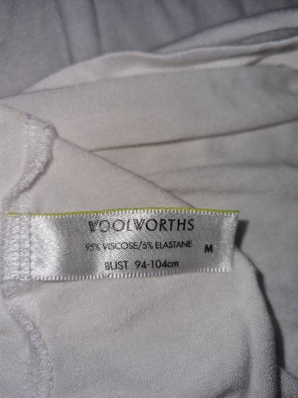 Woolworths white Short summer dress or Long Top - Size M