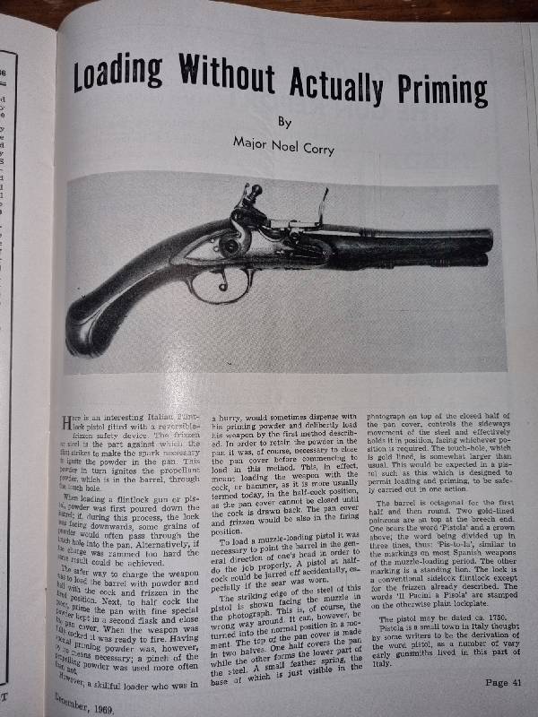 The Gun Report - Magazine - December 1969 - U.S. Naval Martial Sidearms - 1775 - 1875
