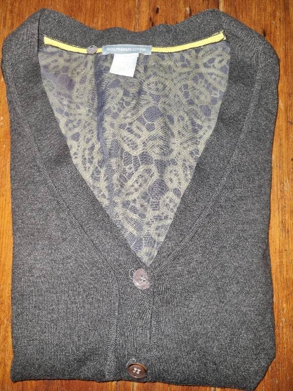 Grey Knitwear with beautiful Lime detail on the back - Size S - 100% Premium Cotton - Brand - Urban