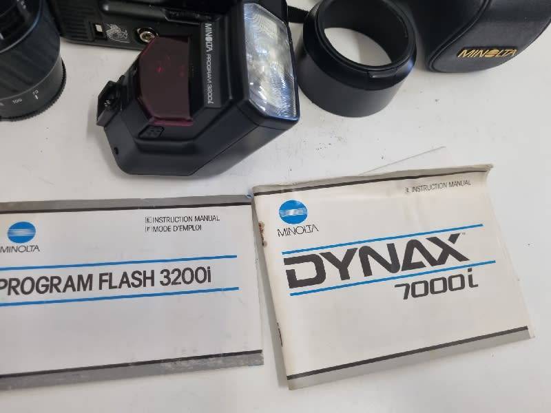 Minolta Dynax 7000i Camera with lenses, etc