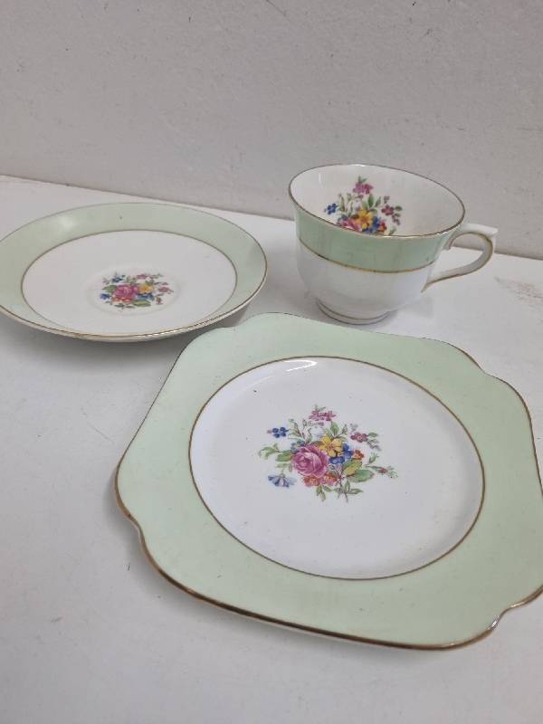 Vintage Vale Bone China Trio - Made in England