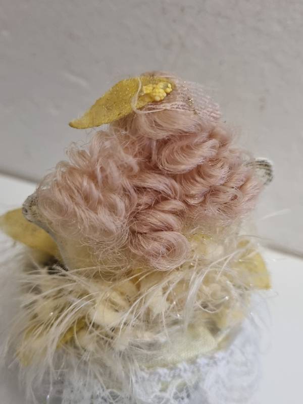 Small container with Porcelain doll top