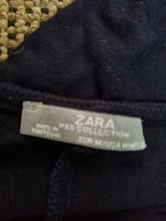 Navy Zara Oversized Top - Size M