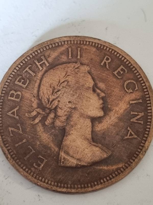 1954 1D coin