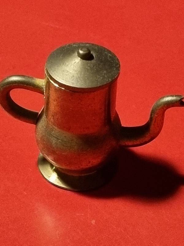 Handcrafted Brass Temptations - Solid Brass Miniature Coffee Pot with lid