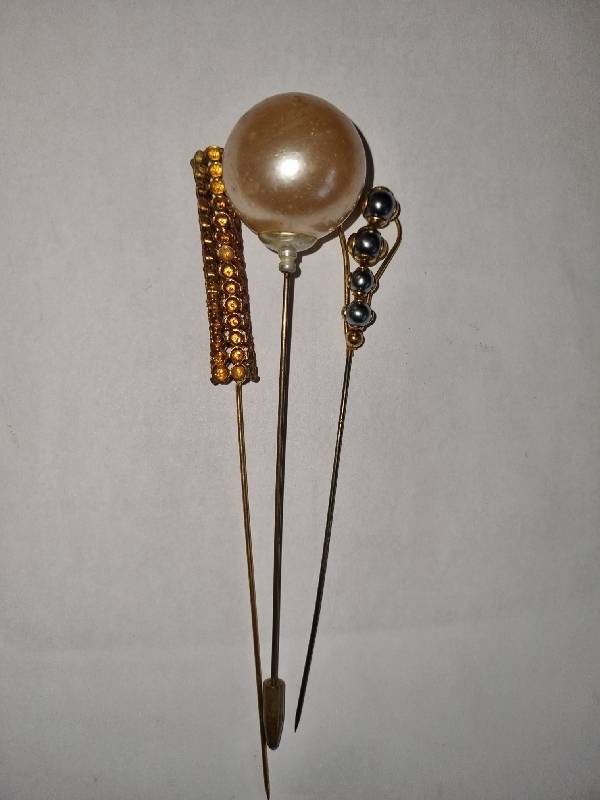 3 x Antique Hatpins
