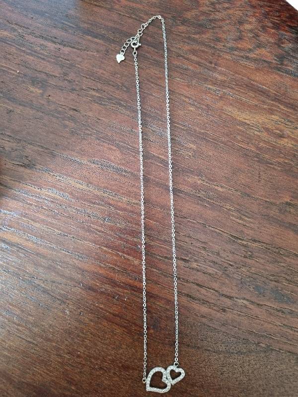 Sterling Silver Necklace with Heart Pendant