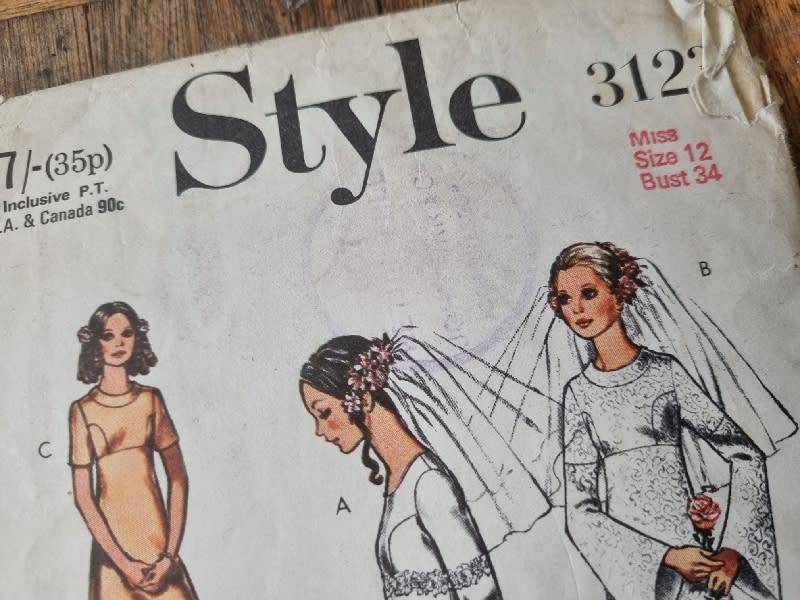 2 x Wedding Dress Patterns - Size 12 and Size 18