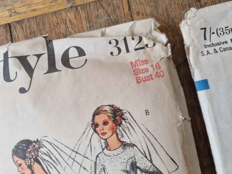 2 x Wedding Dress Patterns - Size 12 and Size 18