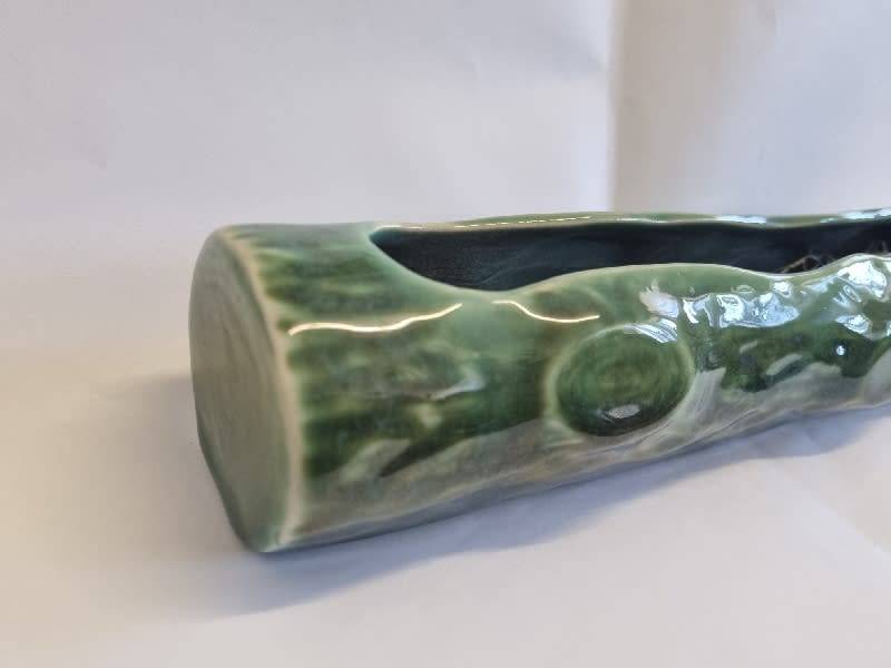 Vintage Log shaped Vermont vase - 27cm