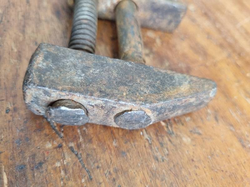 Monkey Wrench - Twisted Handle - Vintage Adjustable Wrench - Total Length 31cm
