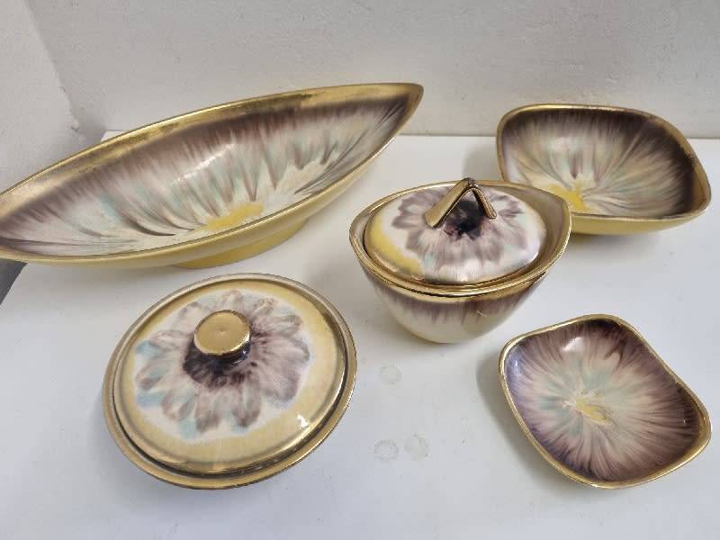 5 Piece Vintage Retro Dumler and Breiden Ceramic set - Just Beautiful!!