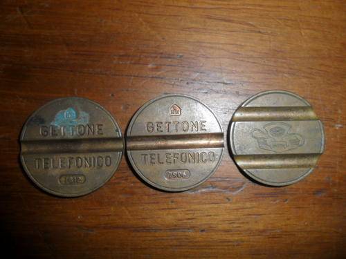 3 x Gettone Telefonico 7702, 7812, 7906