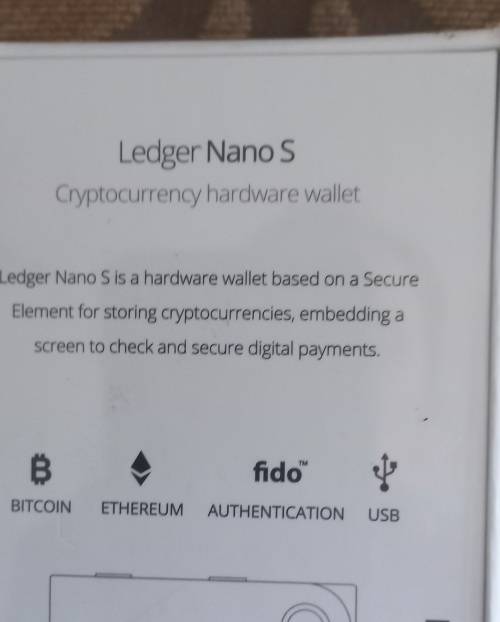 Ledger Nano S Cryptocurrency hardware wallet