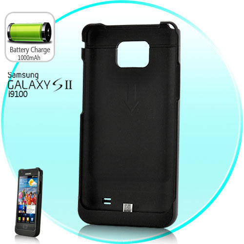 Ultra-Thin Extended Battery Power Pack Case for Samsung Galaxy S2 i9100 (LED Indicator, 1000 mAh)