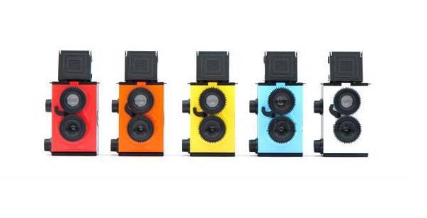 Lomo Camera 35MM Film DIY Recesky Twin Lens Reflex Camera