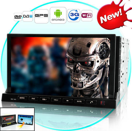 Road Terminator Car DVD with 7 Inch Detachable Android 2.3 Tablet Panel (3G+WiFi, GPS, DVB-T)-C139