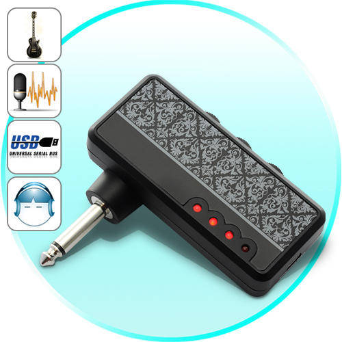 Mini Portable Guitar Amp with Earphone Out and AUX In - G328