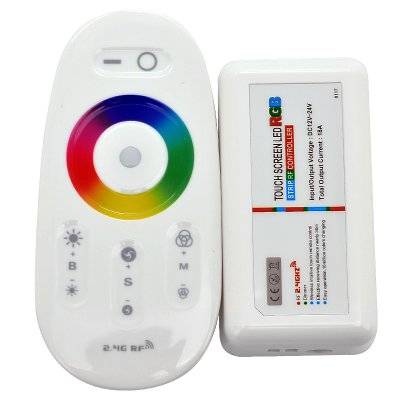RGB LED Remote Controller - Wireless, 2.4 GHz Touch Control, 30 Meter Range - LT217