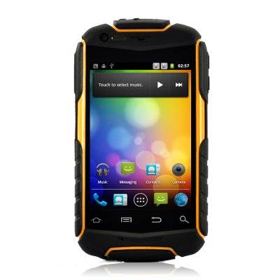 Rugged 3.5 Inch Android Phone 'Titan-N1' - Water Resistant, Shockproof, Dust Proof (Yellow)