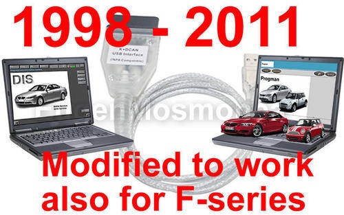 BMW USB OBD DIAGNOSTIC CABLE INTERFACE INPA K+DCAN DIS V57 SSS V32 GT1 Progman