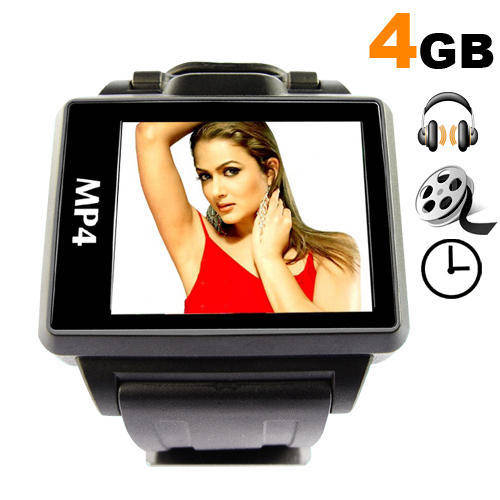 Widescreen MP4 Player Watch - 1.8 Inch Display - 4GB
