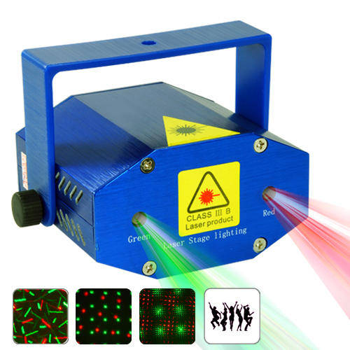 Mini Green and Red Laser Effects Projector with Sound Activation - G221