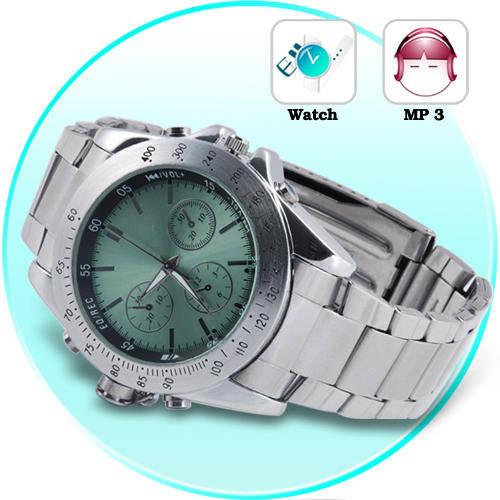 Metal Fusion - Stainless Steel MP3 Watch with Equalizer (4GB) - L06
