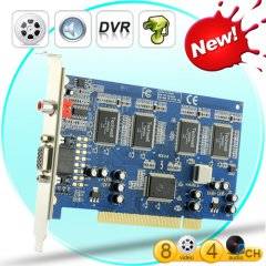 DVR Card - 8 Video and 4 Audio CH (Motion Detection, Alarm, TV) J69